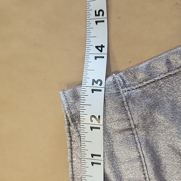 iToo Size S Silver Metallic Cargo Pants / Jeans, NEW with Tag! - Picture 9 of 16